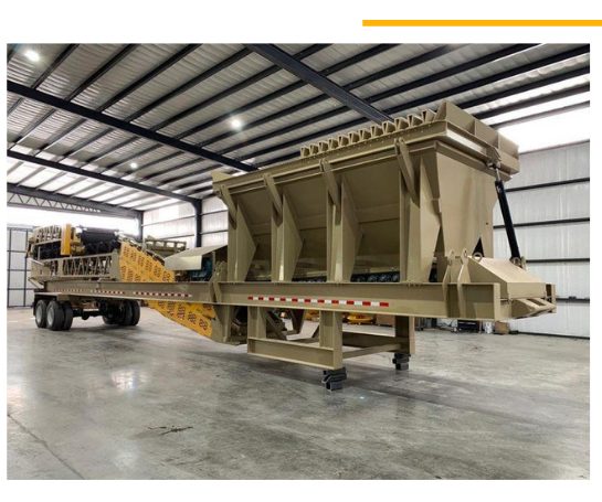 Custom-built feeder on trailer