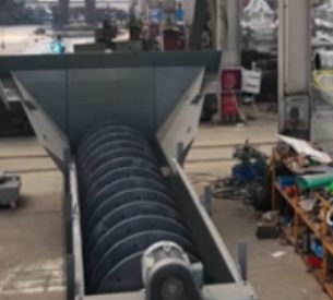 Sand screw fine material washer